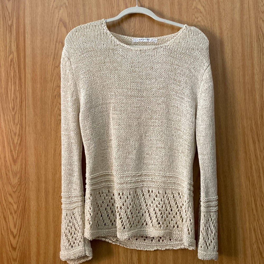 Cream knit sweater